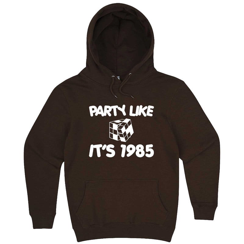  "Party Like It's 1985 - Puzzle Cube" hoodie, 3XL, Chestnut