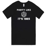  "Party Like It's 1985 - RPG Dice" men's t-shirt Black