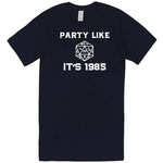  "Party Like It's 1985 - RPG Dice" men's t-shirt Navy