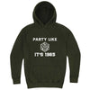  "Party Like It's 1985 - RPG Dice" hoodie, 3XL, Vintage Olive