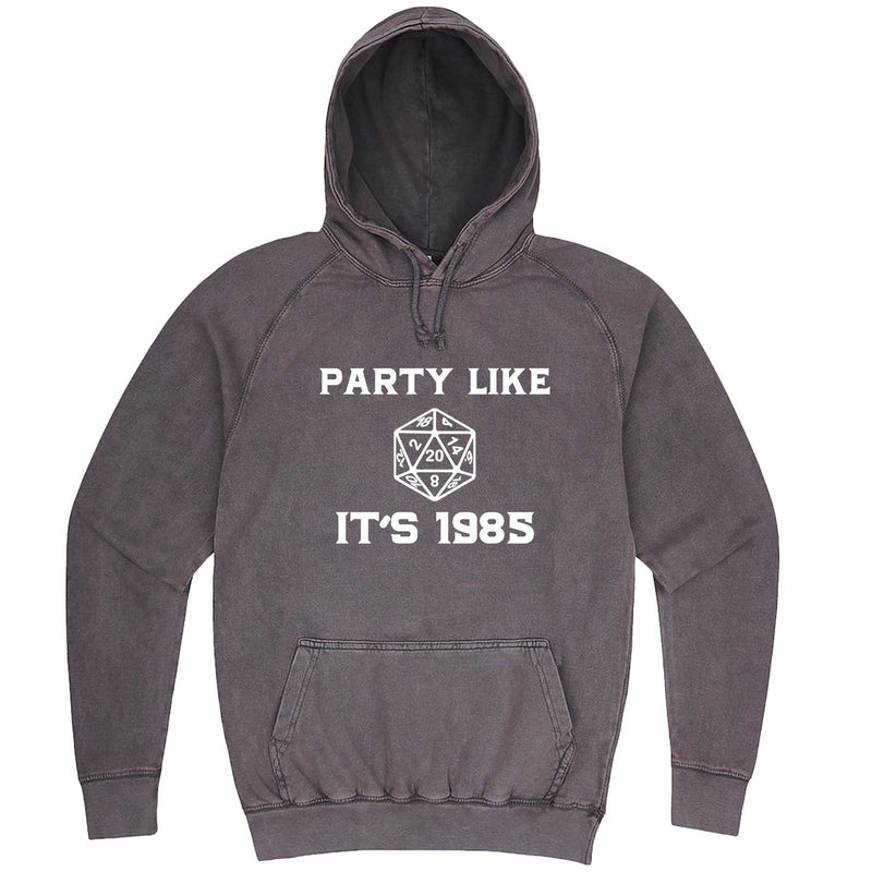  "Party Like It's 1985 - RPG Dice" hoodie, 3XL, Vintage Zinc