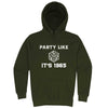  "Party Like It's 1985 - RPG Dice" hoodie, 3XL, Army Green