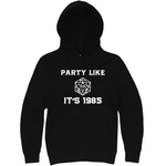  "Party Like It's 1985 - RPG Dice" hoodie, 3XL, Black