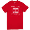  "Party Like It's 3000 B.C. - Backgammon" men's t-shirt Red