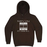  "Party Like It's 3000 B.C. - Backgammon" hoodie, 3XL, Chestnut