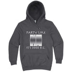  "Party Like It's 3000 B.C. - Backgammon" hoodie, 3XL, Storm
