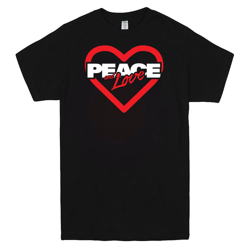 "Peace & Love" Men's Shirt Black