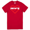 "Peace & Love" Men's Shirt Red