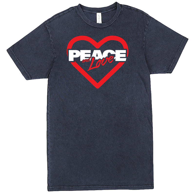 "Peace & Love" Men's Shirt Vintage Denim