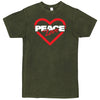 "Peace & Love" Men's Shirt Vintage Olive