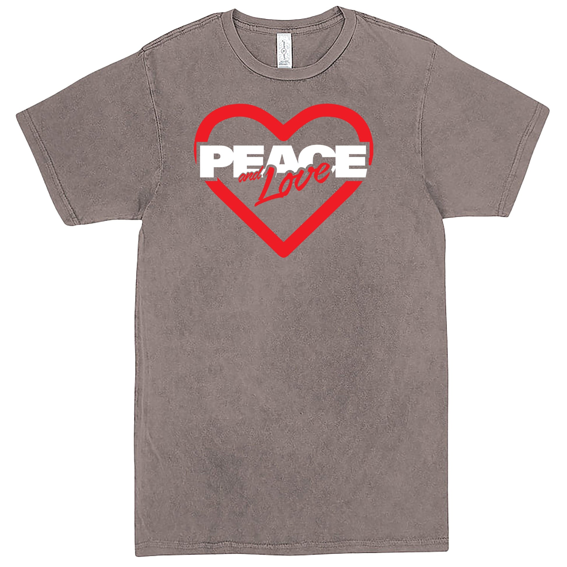 "Peace & Love" Men's Shirt Vintage Zinc