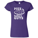  "Pies Before Guys" women's t-shirt Purple