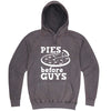  "Pies Before Guys" hoodie, 3XL, Vintage Zinc