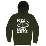  "Pies Before Guys" hoodie, 3XL, Army Green