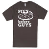  "Pies Before Guys" men's t-shirt Charcoal