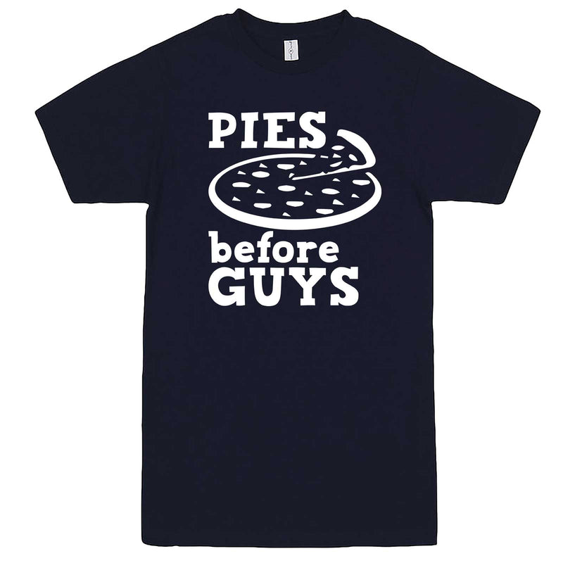  "Pies Before Guys" men's t-shirt Navy-Blue