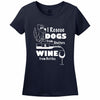 I Rescue Dogs From Shelters & Wine From Bottles Women's T-Shirt