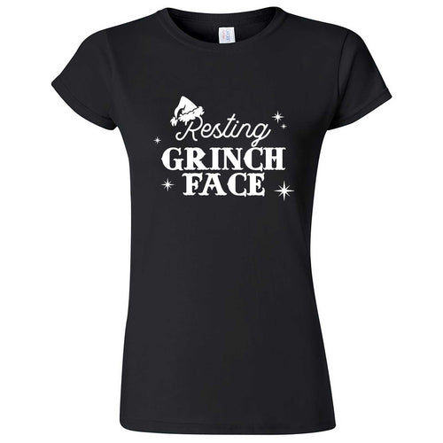  "Resting Grinch Face" women's t-shirt Black