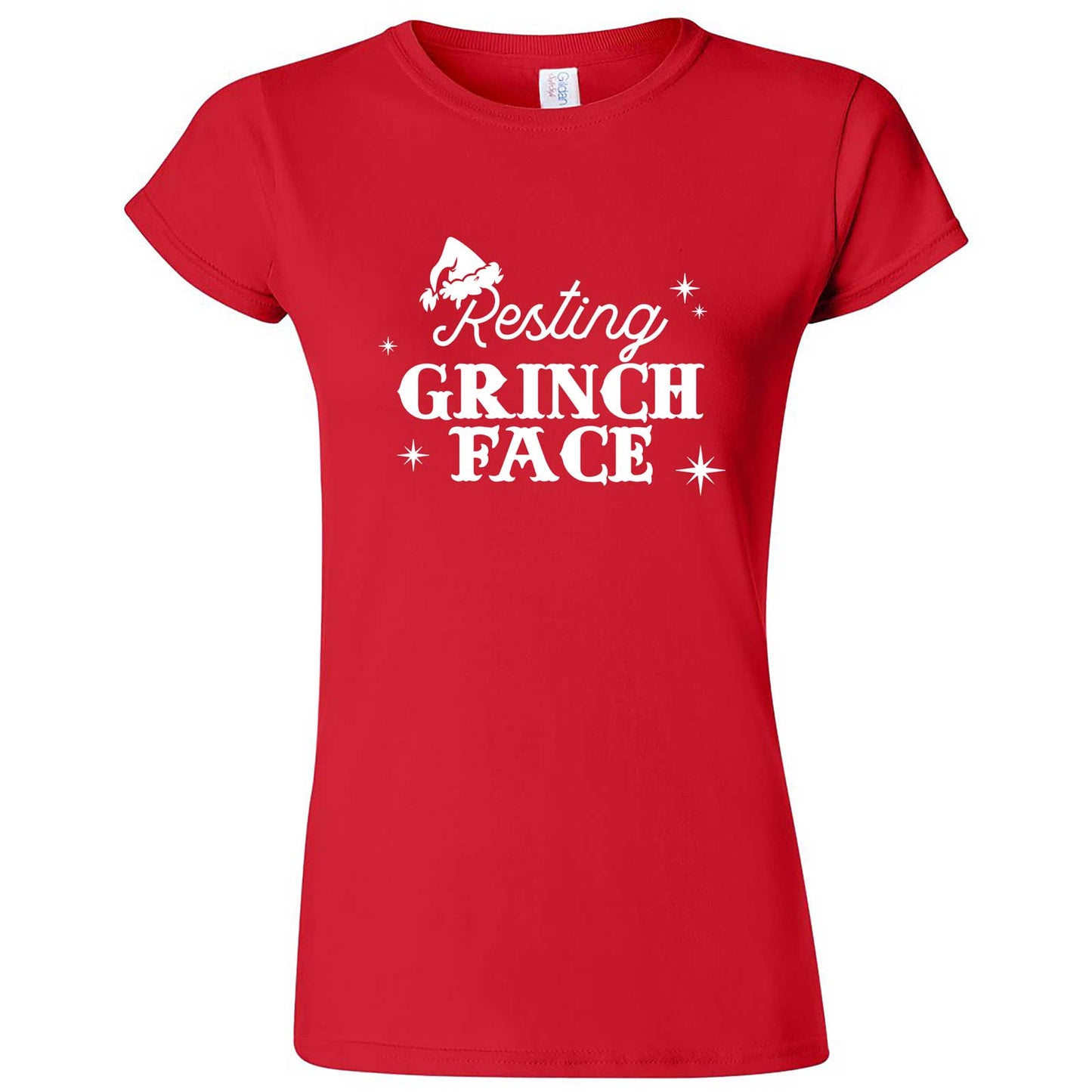  "Resting Grinch Face" women's t-shirt Red
