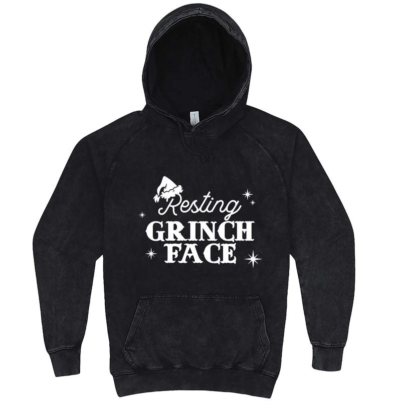 "Resting Grinch Face" hoodie, 3XL, Vintage Black