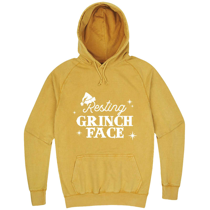  "Resting Grinch Face" hoodie, 3XL, Vintage Mustard