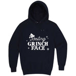  "Resting Grinch Face" hoodie, 3XL, Navy