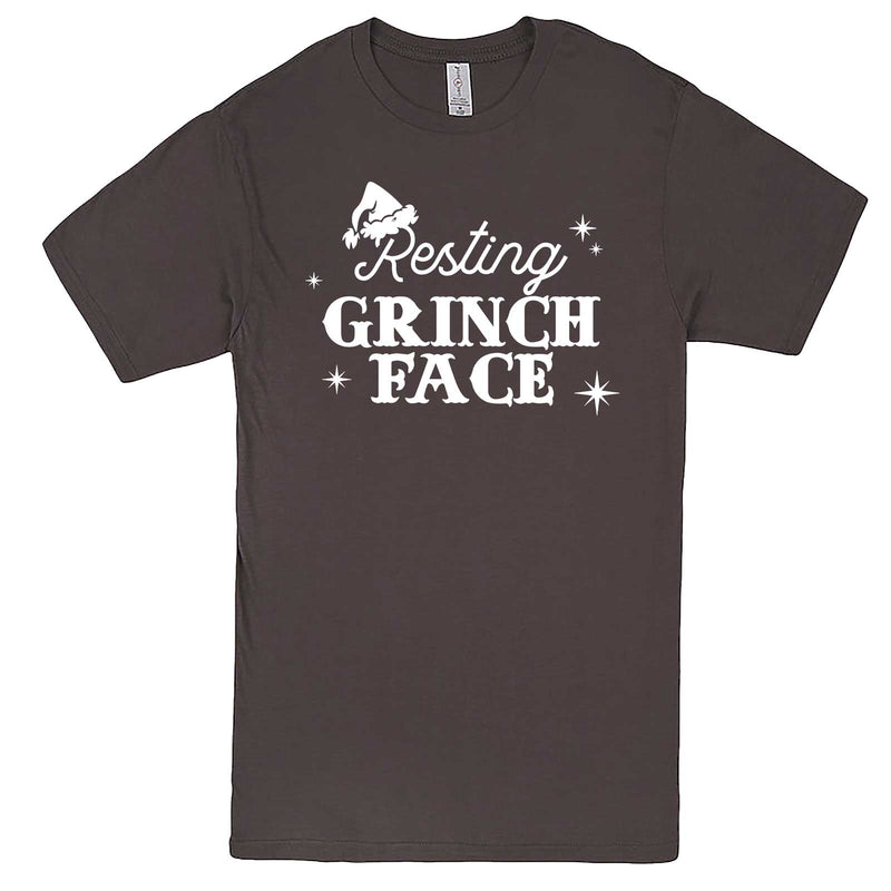  "Resting Grinch Face" men's t-shirt Charcoal