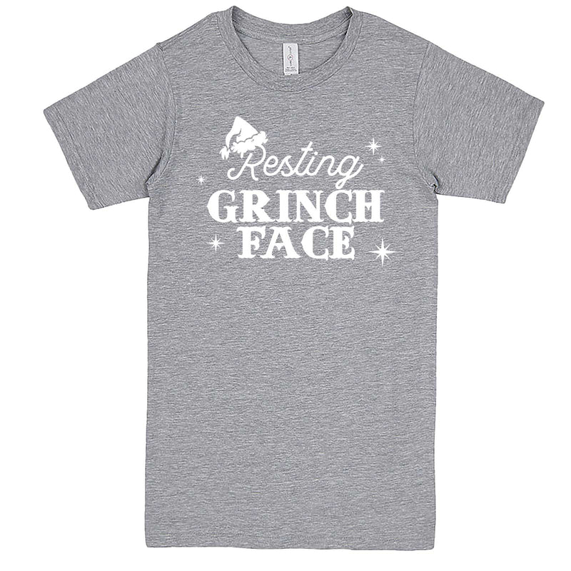  "Resting Grinch Face" men's t-shirt Heather-Grey