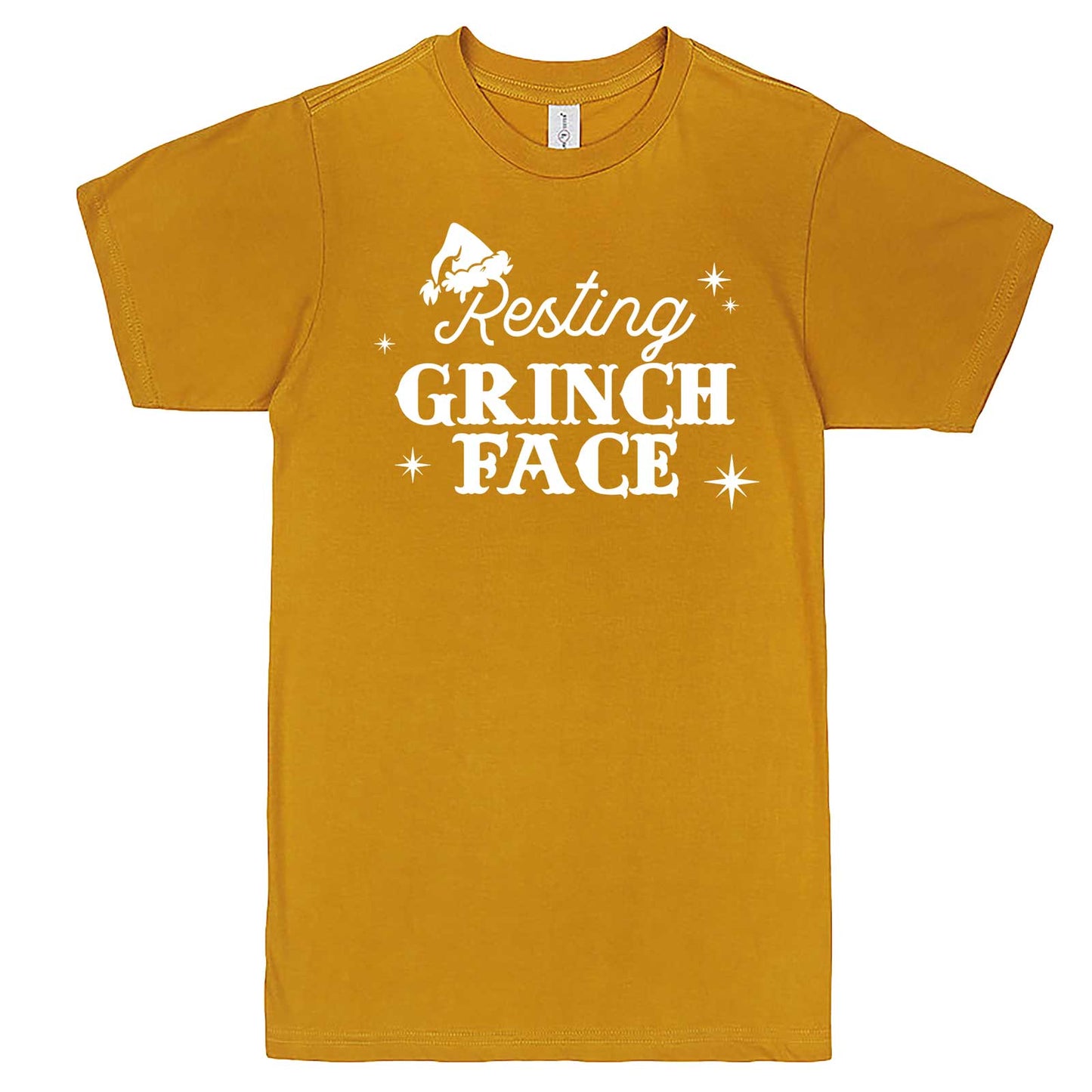  "Resting Grinch Face" men's t-shirt Mustard