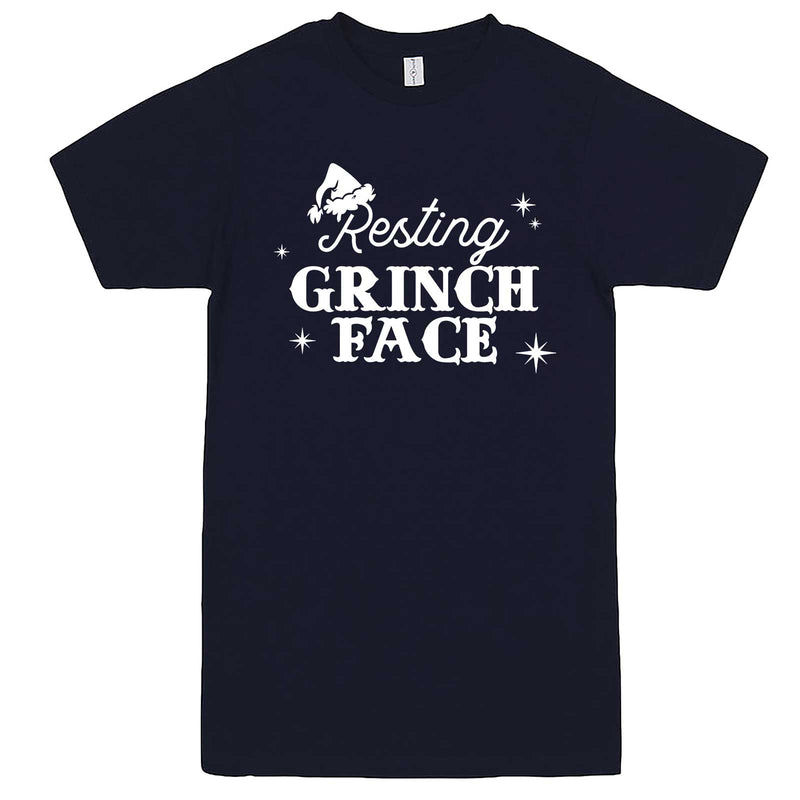  "Resting Grinch Face" men's t-shirt Navy-Blue