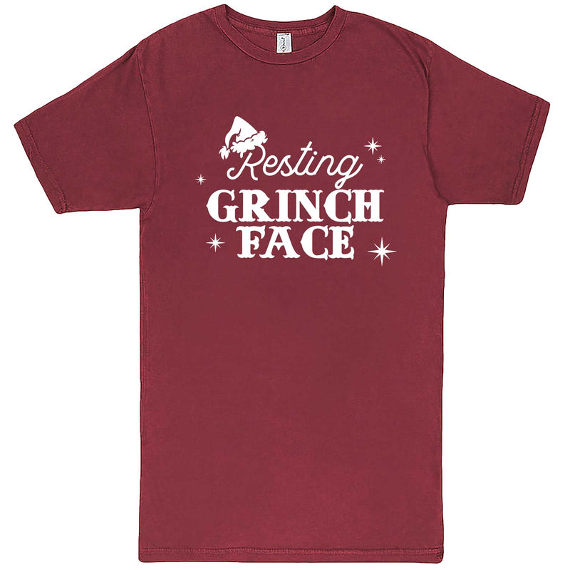  "Resting Grinch Face" men's t-shirt Vintage Brick