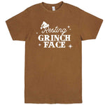  "Resting Grinch Face" men's t-shirt Vintage Camel