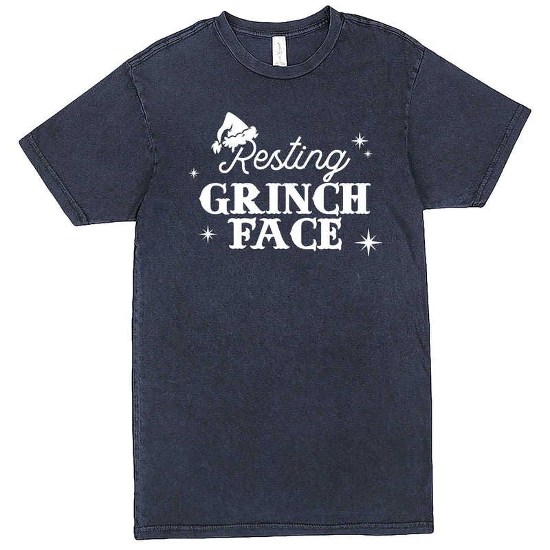  "Resting Grinch Face" men's t-shirt Vintage Denim