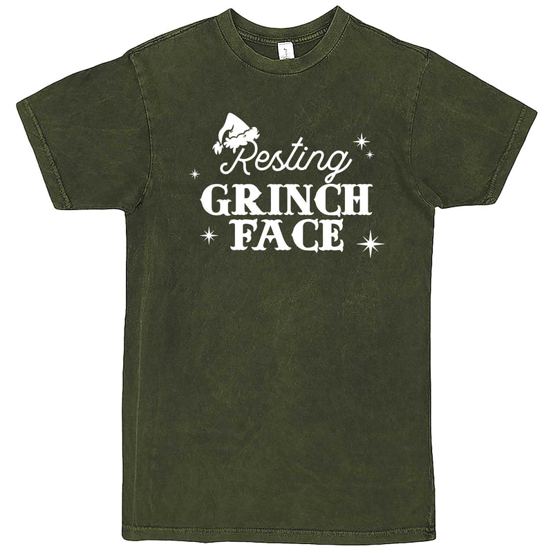  "Resting Grinch Face" men's t-shirt Vintage Olive