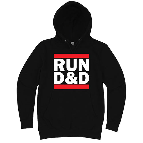Funny "Run D&D" hoodie 3XL Black