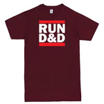 "Run D&D" Men's Shirt Burgundy