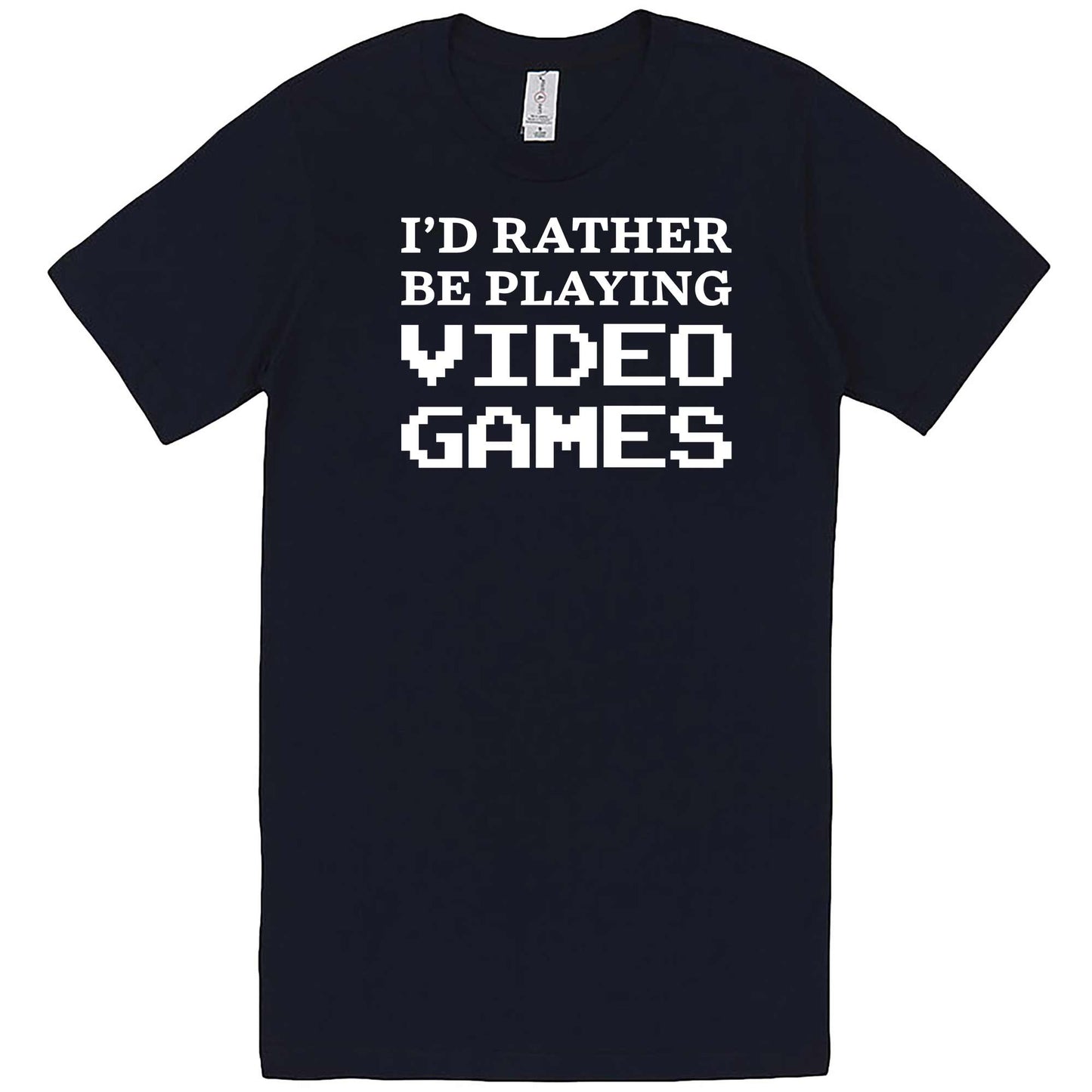  "I'd Rather Be Playing Video Games" men's t-shirt Navy