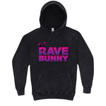 Fun "Rave Bunny" hoodie 3XL Vintage Black