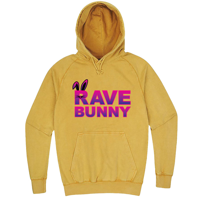 Fun "Rave Bunny" hoodie 3XL Vintage Mustard