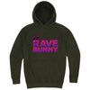 Fun "Rave Bunny" hoodie 3XL Vintage Olive