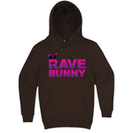 Fun "Rave Bunny" hoodie 3XL Chestnut