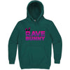 Fun "Rave Bunny" hoodie 3XL Teal