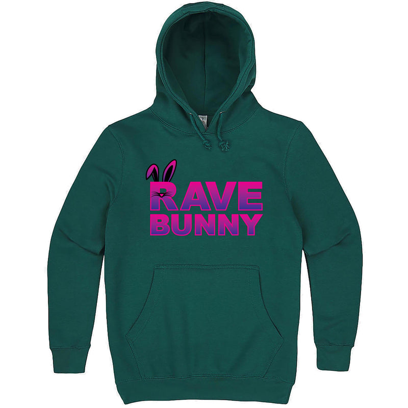 Fun "Rave Bunny" hoodie 3XL Teal