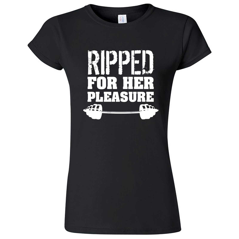  "Ripped For Her Pleasure" women's t-shirt Black
