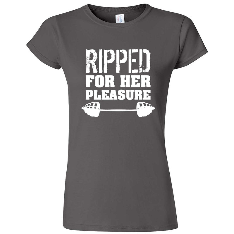  "Ripped For Her Pleasure" women's t-shirt Charcoal