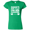  "Ripped For Her Pleasure" women's t-shirt Irish Green