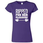  "Ripped For Her Pleasure" women's t-shirt Purple