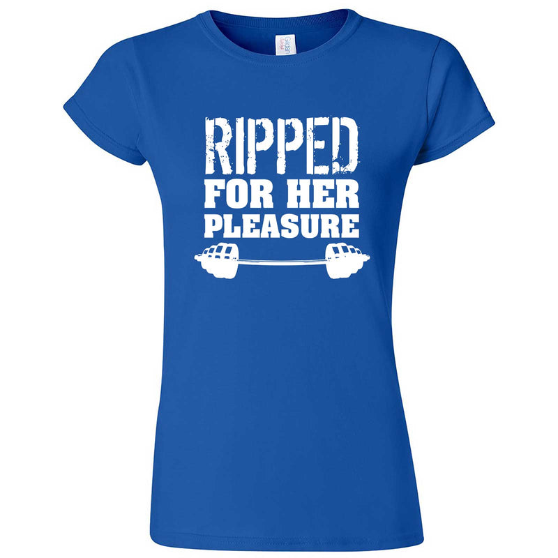  "Ripped For Her Pleasure" women's t-shirt Royal Blue