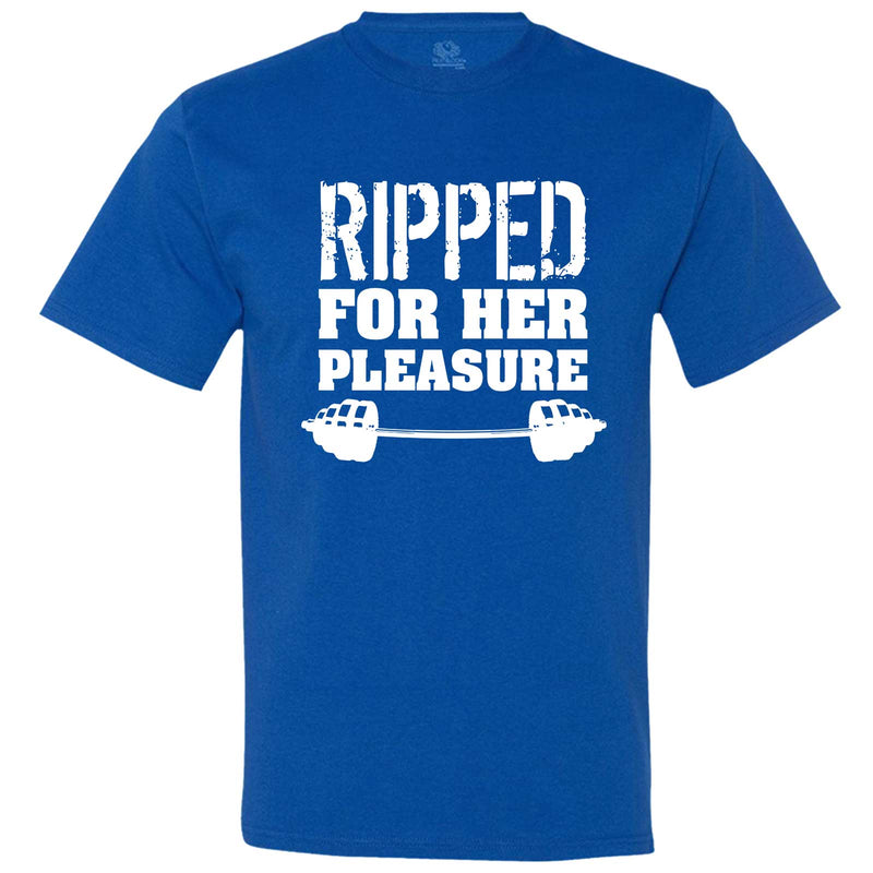  "Ripped For Her Pleasure" men's t-shirt Royal-Blue