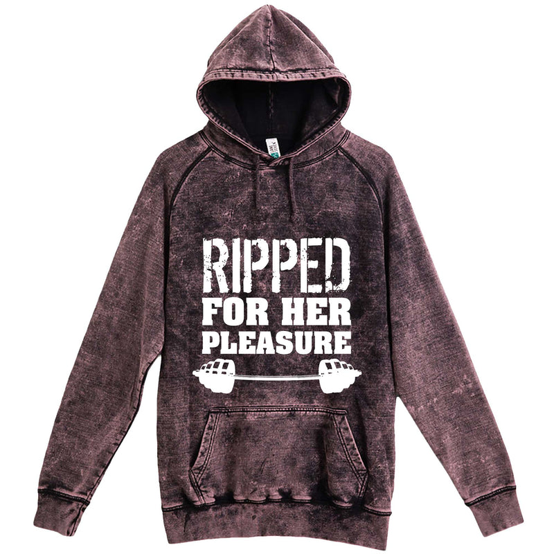  "Ripped For Her Pleasure" hoodie, 3XL, Vintage Cloud Black